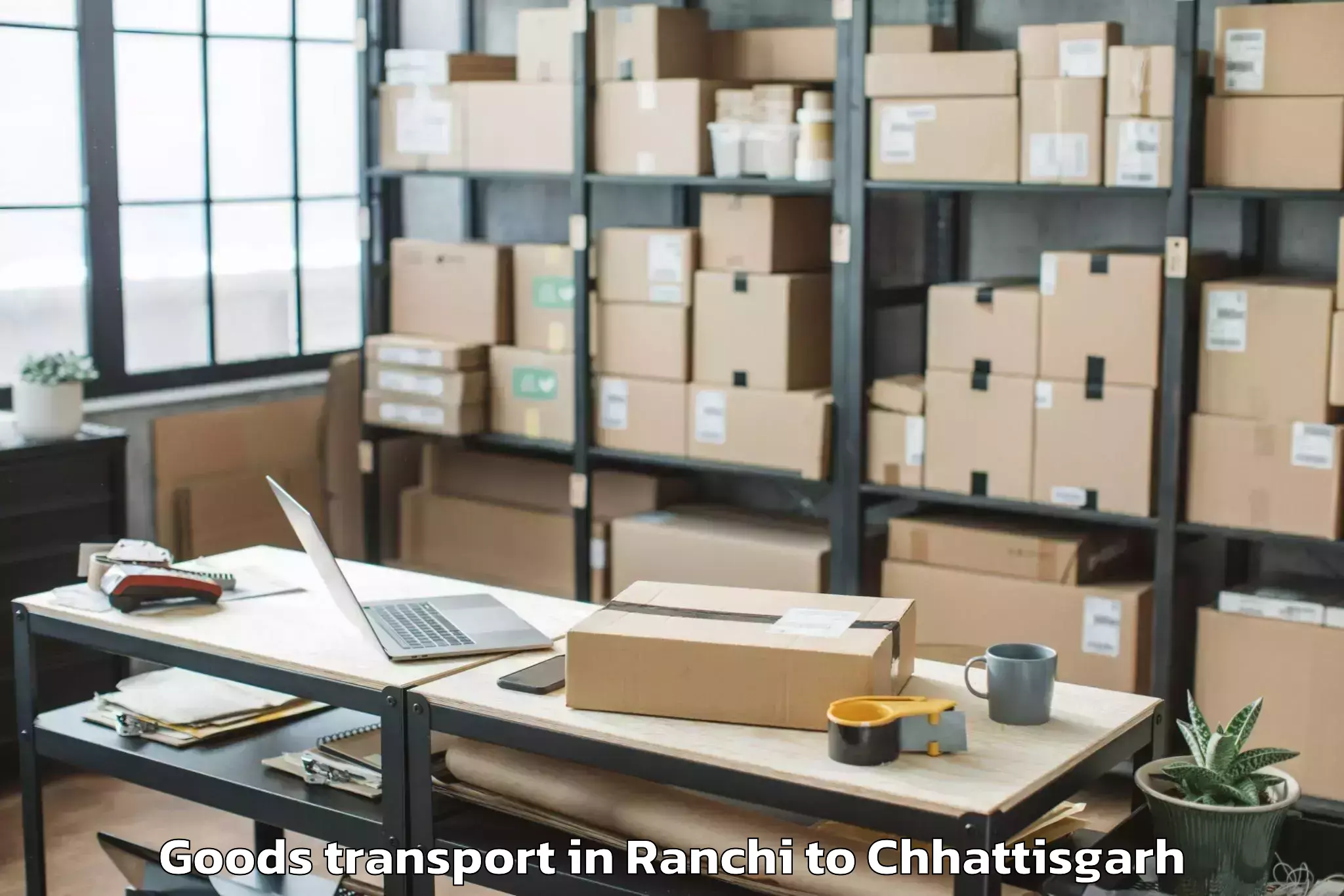 Leading Ranchi to Abhilashi University Raipur Goods Transport Provider